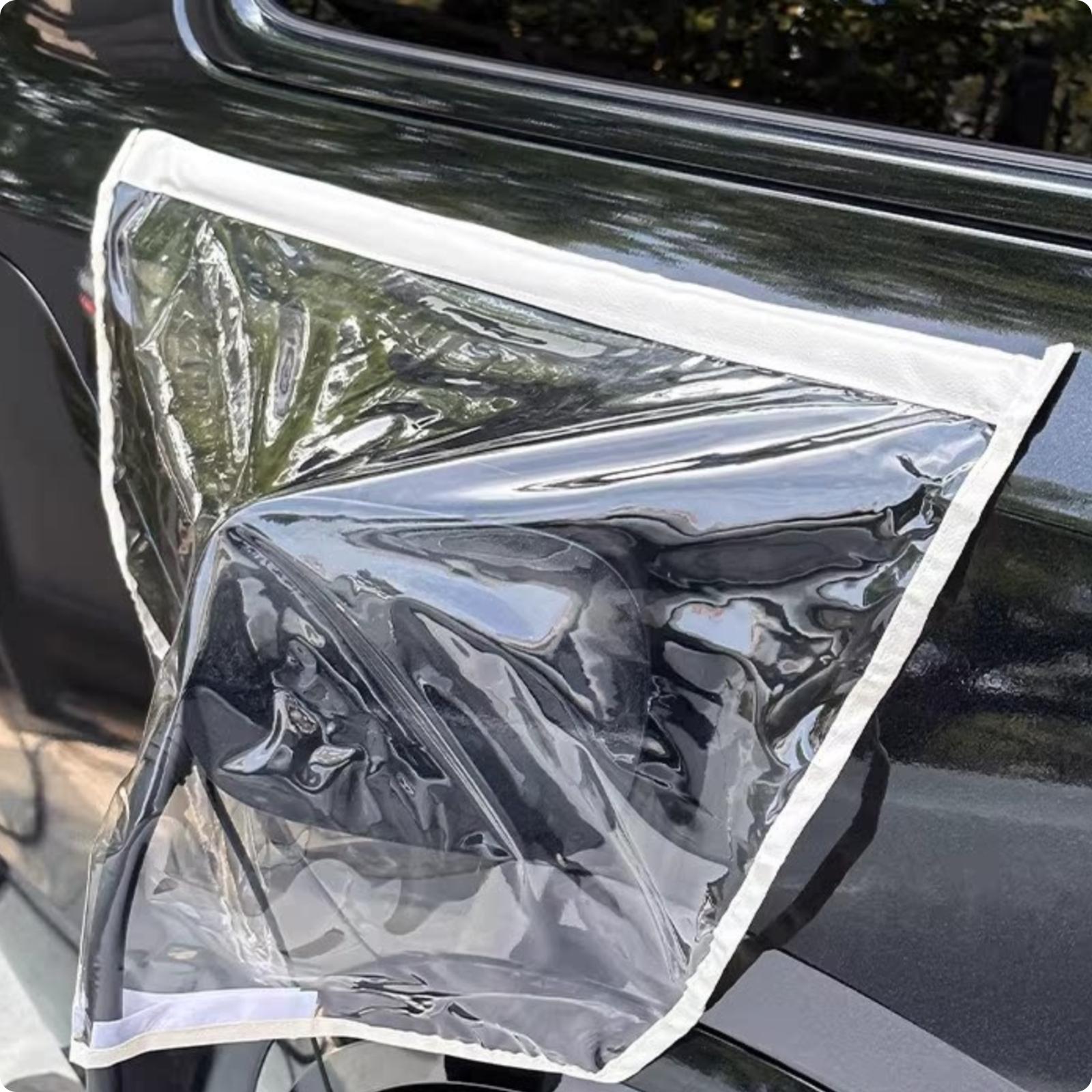 Electric Vehicle Charge Port Rain Cover Reinforced Edging Electric Vehicle Charging Port Cover Vehicle Accessory Rectangular белый
