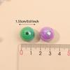 20/40/60 pieces of acrylic material, rainbow round beads, colorful decorative beads, spacer beads, DIY jewelry craftsmanship production