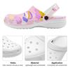White Printed EVA Casual Clogs for Women Men Soft Sole Lightweight Breathable Slip On Sandals Slippers Summer Daily Leisure Shoes
