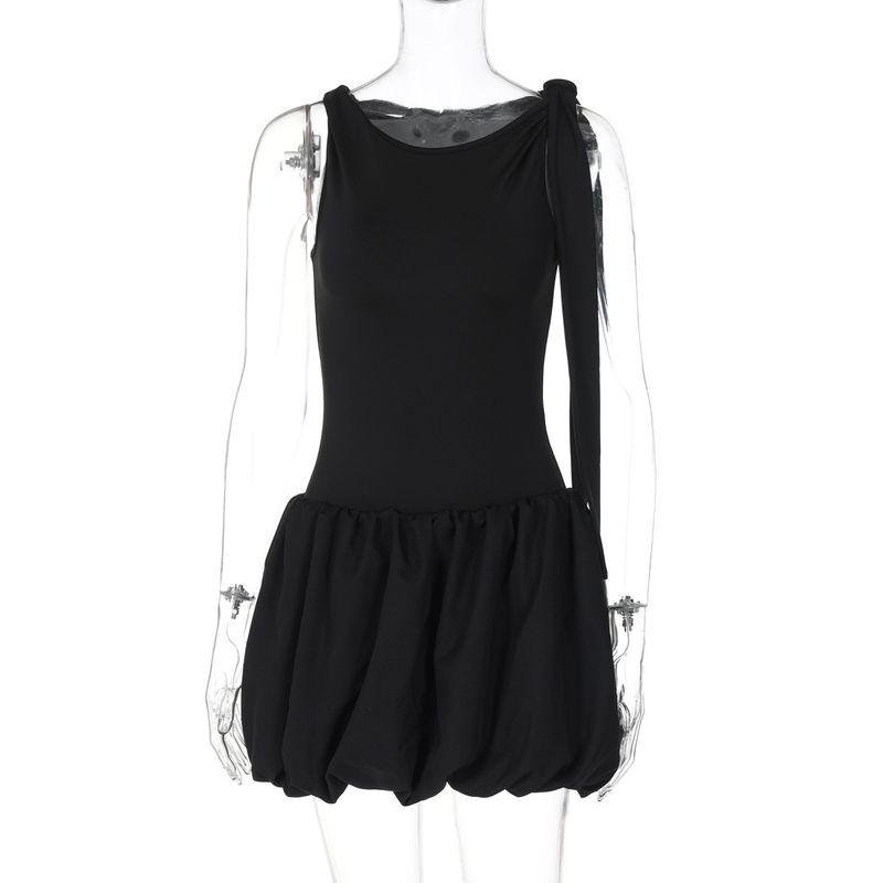 

Jumpsuit Slim Fit Pleated Skirt Set Jumpsuit Silm Ruched Skirt Suit Black L