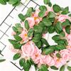 20 Stück Künstliche Rosenblätter Großhandel Realistische Grüne Kunstblätter für DIY Blumensträuße Kränze und Gestecke DIY Bastelbedarf