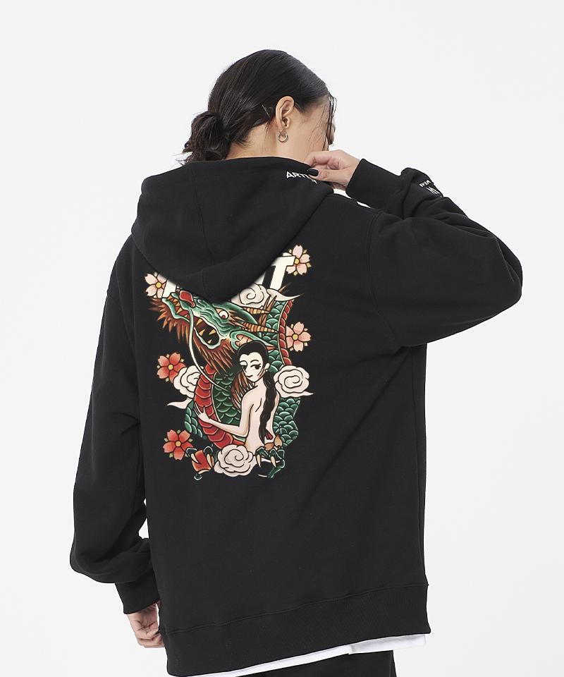 [Atw X Habit] Joseon Dragon Hoodie_Bk