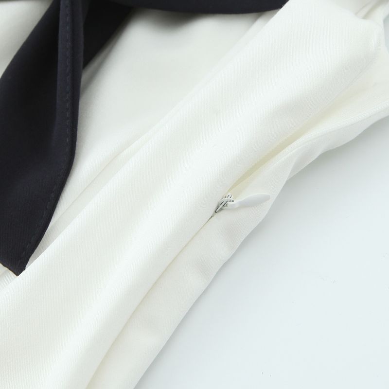 Kaslead New Women Clothes Western Style Fashion Simple Patchwork Short Dress 4661392