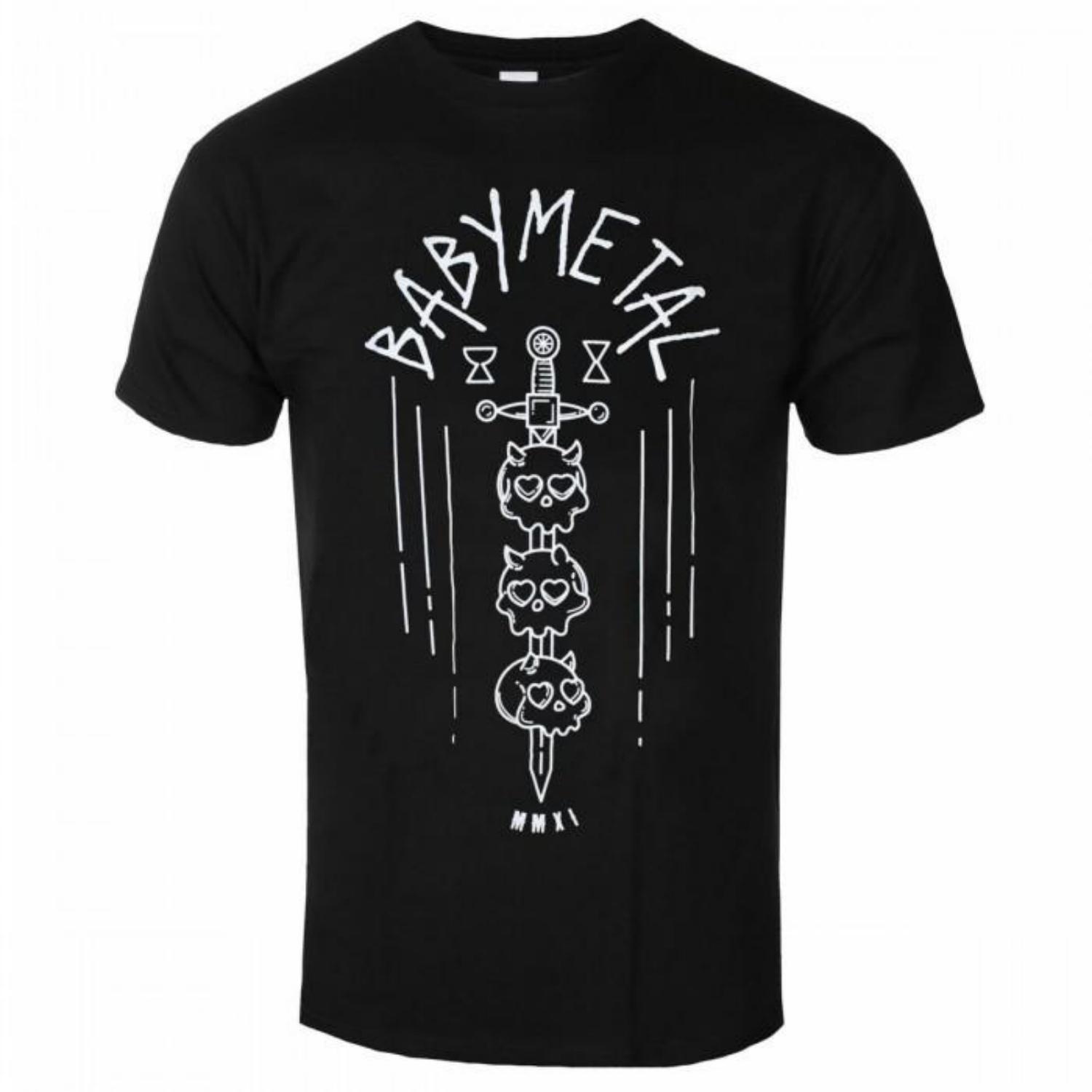 Babymetal Unisex Adult Skull Sword Cotton T-Shirt S