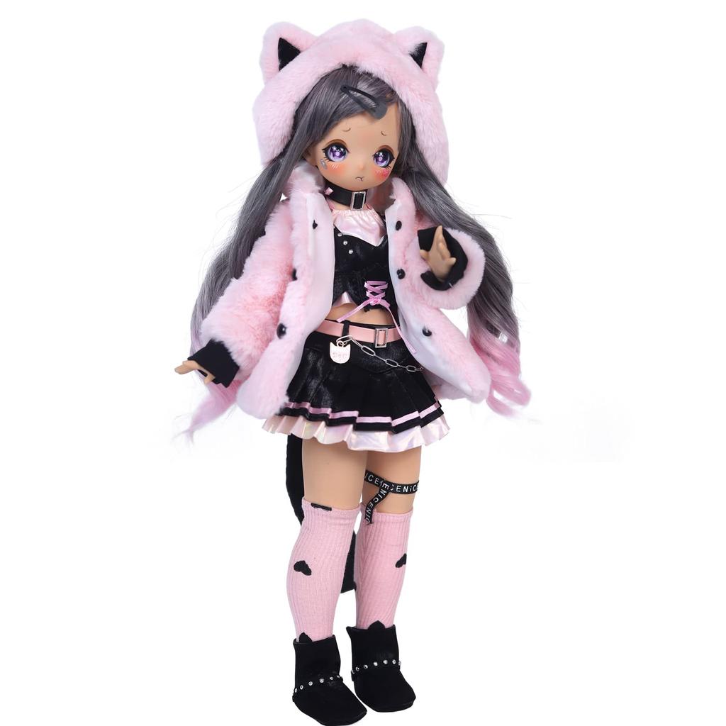 ICY Fortune Days Scale BJD Doll Anime Style Painted Movable Figure Gift for Kids Ages 1/4 8+ (Nainaizi)