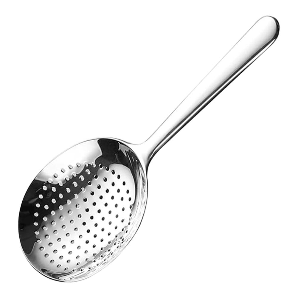 Stainless Steel Long Handled Spoon Set Soup Spoon Rice Spoon with Drain Hole Heat Insulated HandleSkimmer Kitchen Daily Utensils