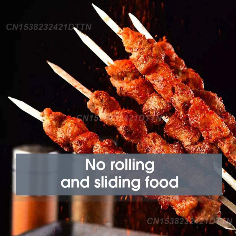 Barbecue Sign Combo Pack Easy To Clean Stainless Steel Kitchenware Roasting Fork Anti-oxidation Convenient Skewers Fork