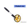 Digital Display Mechanical Meter 0-9999.9m Long Distance Measuring Wheel for Construction Worker Measuring Distance Tool