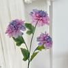 Durable Silk Fabric Flowers Artificial 3 Head Dahlia Flowers, Realistic Floral Arrangement, Props for Photography Adjustable Fake Home Decor