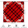 Black Red Diamond Shower Curtain Waterproof Fabric Bathroom Decor Customizable Size Modern Design Home Decoration 3D Printing Cu