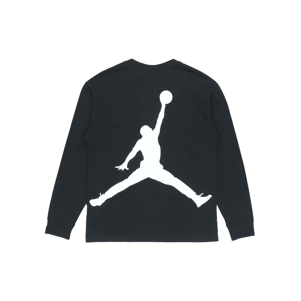 Air Jordan Logo Back Crew Neck Long Sleeve T-Shirt Men Tops Black DO2319-010