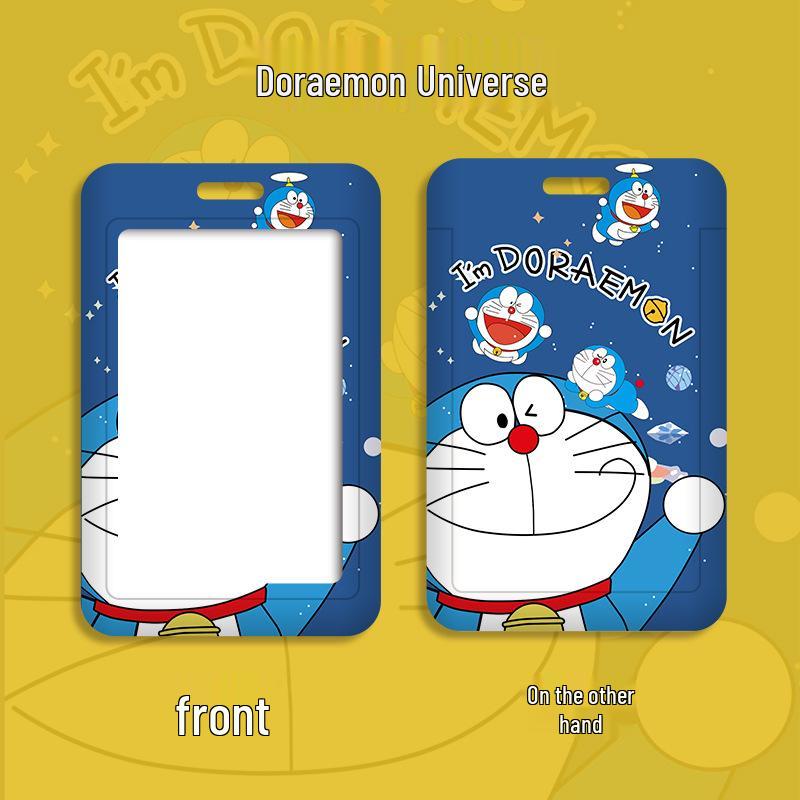 Cartoon Campus ID Holder with Lanyard for Students: Access Card, Meal Card, Bus/Subway Badge