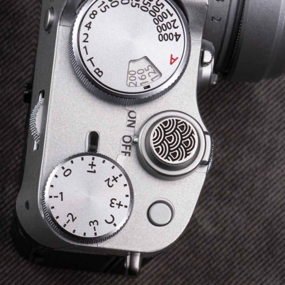 Waves Camera Metal Soft Release Button Shutter Button For Sony A7C2 Nikon Z52 Canon Fujifilm X100VI X100V XT30 Leice Q3 Q Lumix