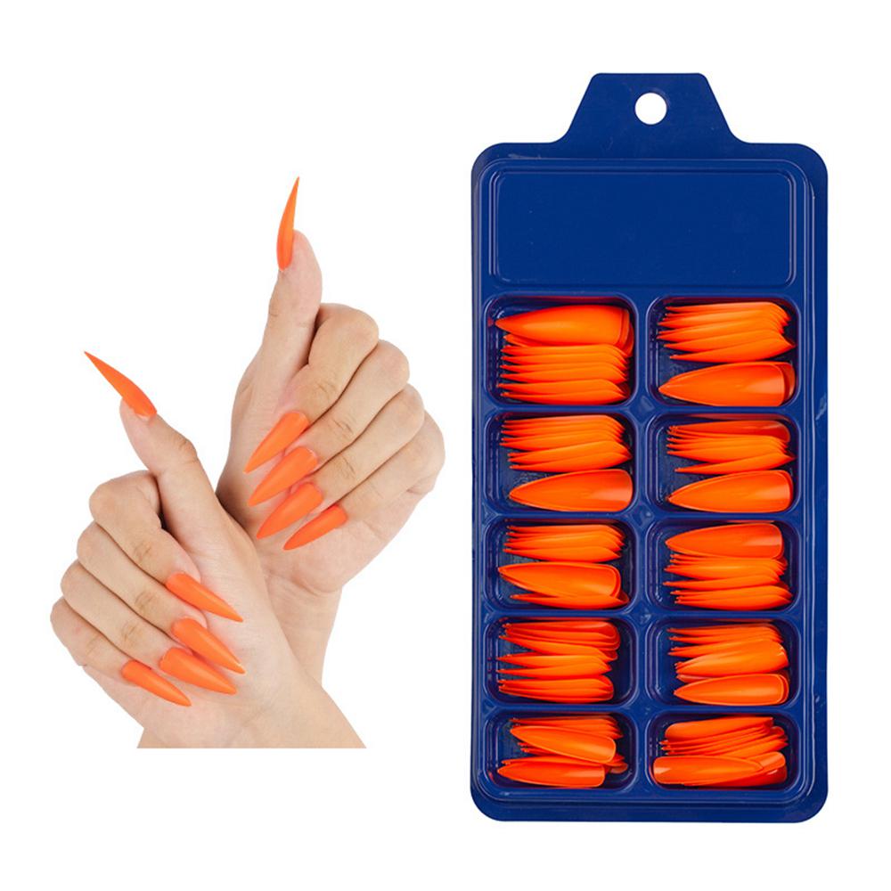 24/100Pcs Candy Color False Nail Tips Full Cover Matte Acrylic Ballerina Fake Nails Tip DIY Beauty Manicure Extension Tools