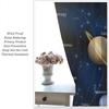 Outer Space Curtains for Kids Bedroom,Solar System Window Treatments Galaxy Knowledge Universe Planets Educational Window Drapes