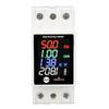 Digital Energy Meter Water Proof DIN Rail Electricity Usage Meter AC30 400V 0 100A Voltmeter Ammeter