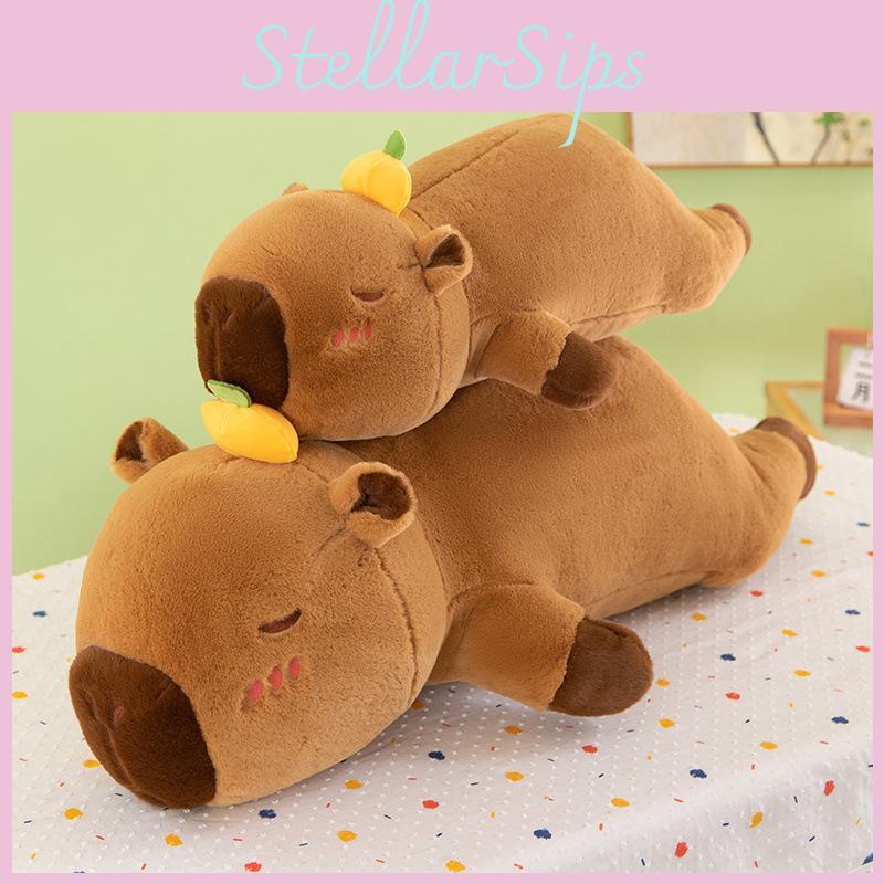 Adorable Water Capybara Plush Pillow Perfect For Cozy Bedtime Snuggles And Decor