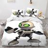 Ensemble de literie 3D Jeu Ratchet & Clank Rift Apart Ensemble de lit imprimé Housse de couette Drap Taie d'oreiller Lit Couette douce Taille Double Queen King