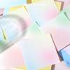 100 Sheets Romantic Illusion Gradient High Aesthetic Value Sticky Notes Ins Non-Sticky Memo Paper Notebook Writing Pad Material