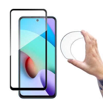 Schutzglas gehärtetes Glas für Xiaomi Redmi 10 mit Rahmen Full Cover Flexi Nano - schwarz