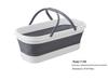 Thickened Foldable Mop Bucket with Wheels - Rectangular Flat Plastic Design