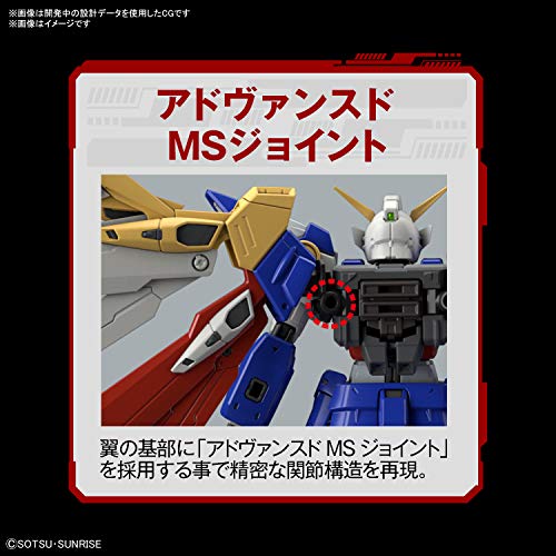 BANDAI SPIRITS RG Mobile Report Gundam W Wing Gundam 1/144 skala fargekodet plastmodell 2558575