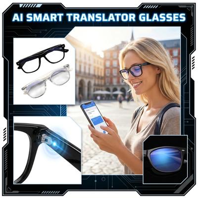 Intelligente mehrsprachige Übersetzungs-Bluetooth-Sonnenbrille Echtzeit-Sprachübersetzung Musik Anrufe Intelligente Brille