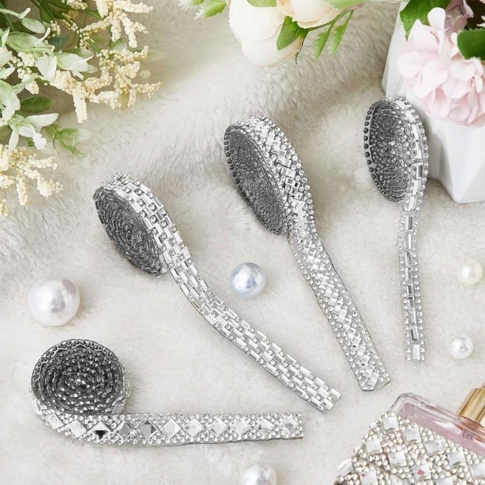 Sewing Accessories Self Adhesive Rhinestone Strips DIY Crystal Rhinestone Roll  Party Decoration