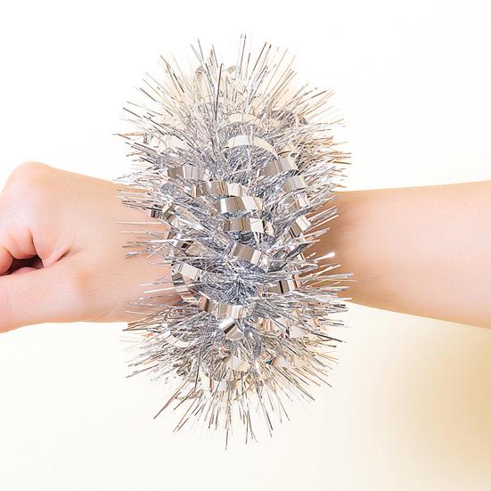 6 Stück Cheerleading-Pompons, elastisches Armband, Pferdeschwanzhalter, Haarseile, Party-Kostüm, Geschenke in Großpackung für Teamfeier, Volleyballspiel