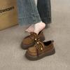 Platform British Style Small Leather Shoes Women's Autumn 2025 New Boken Women's Shoes Retro Big Head Single Shoes Brown Loafers