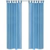 Curtain - vidaXL - Turquoise - 140x245 Cm - 2 Pcs - Sheer Voile
