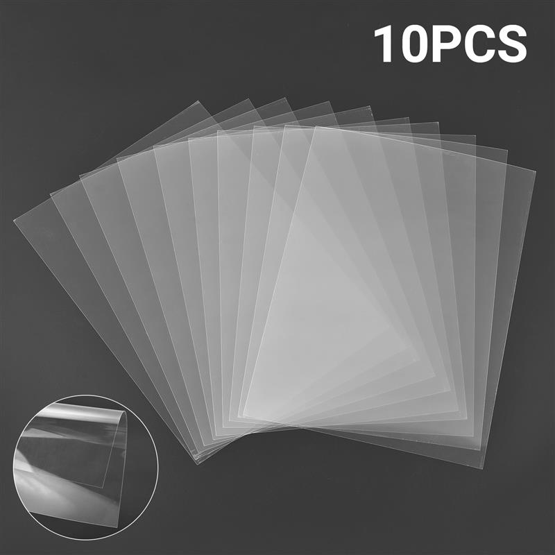 10pcs BOPS Thermal Heat Shrink Paper Shrinkable Paper Film Translucent Sheets Blank Shrink Art Film Paper For DIY 14.5x20cm
