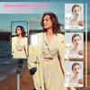 Selfie Stick Tripod with Fill Light All In One Extendable Selfie Stick with Detachable Wirel Remote Flexible Phone Tripod Stand