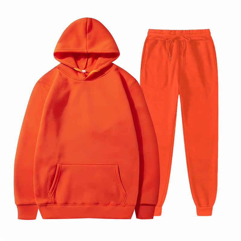 Unisex Fleece-Lined Thick Hooded Jacket - Solid Color, Trendy Autumn/Winter Style, Custom Logo Printing