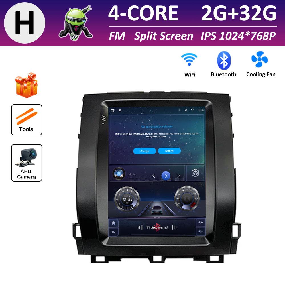 IPS Touch Screen for Toyota Land Cruiser Prado 120 2002 2003 2004 2005 - 2009 DSP Stereo Android Auto Wireless Carplay GPS Navi