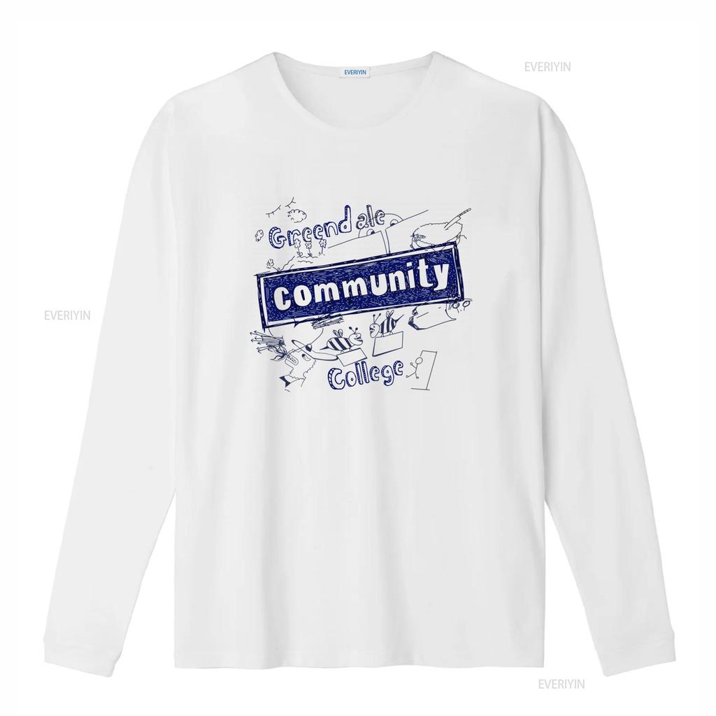 Greendale Community College Print T Shirt for Adults vintage Washed Stretched Stylish fashion Slightly Comfortable Breathable
