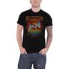 Led Zeppelin US Tour 1975 Icarus Graphic T-Shirt Men XS Navy Blue Pacific Cotton