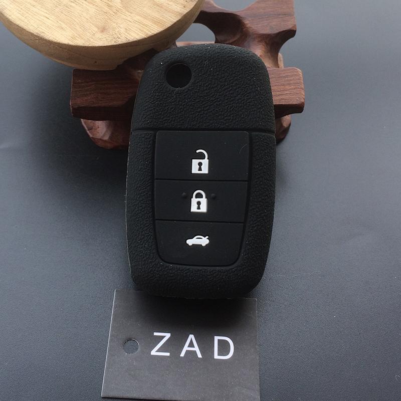 ZAD Silicone Rubber Car Key Case Cover Skin Shell Set Holder For HOLDEN VE COMMODORE Calais SS SV6 GTS 3 Buttons Key