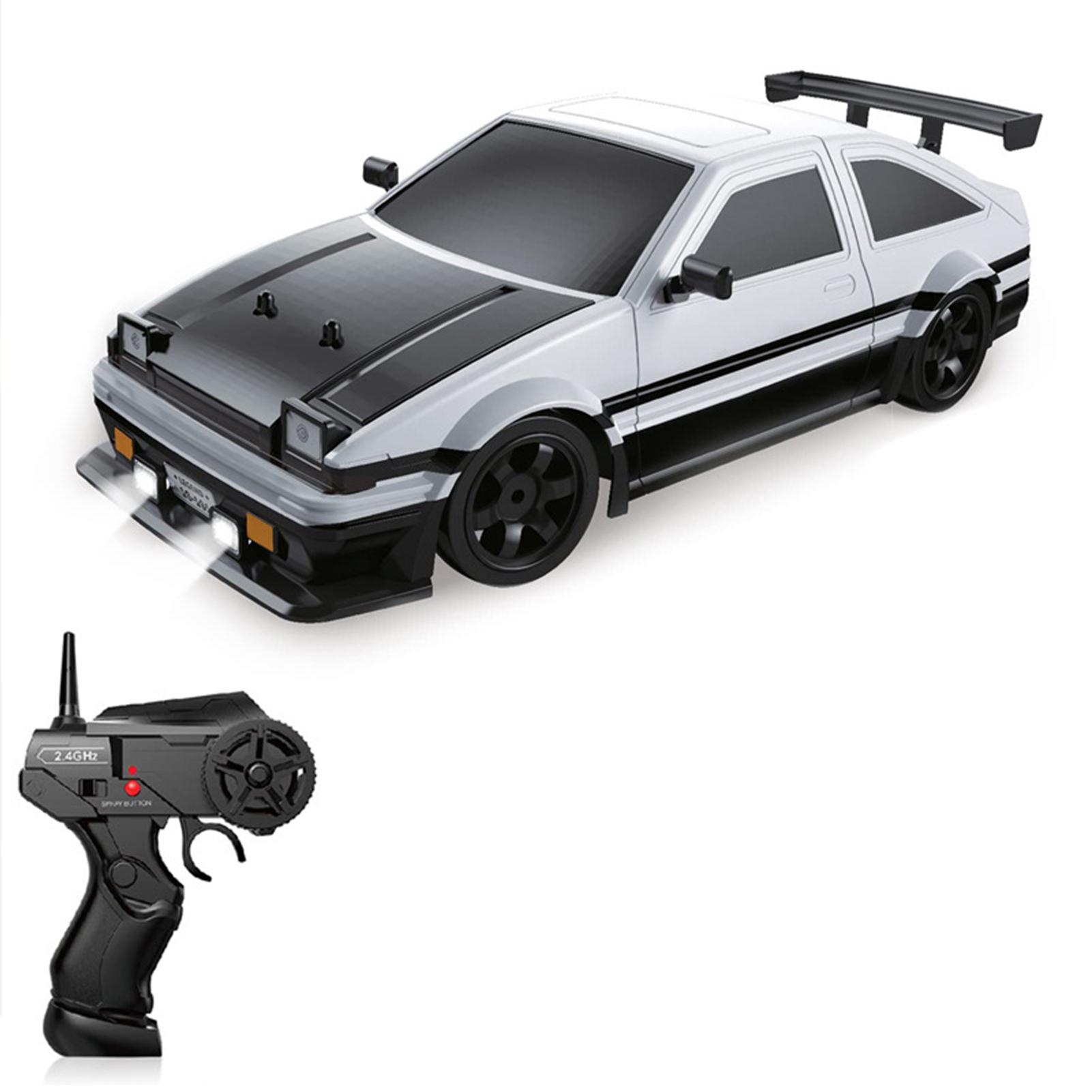 

Автомобиль с дистанционным управлением, 1:16-масштабный 2,4G пульт дистанционного управления, высокоскоростной гоночный автомобиль с полным приводом для взрослых 1 Battery белый/чёрный