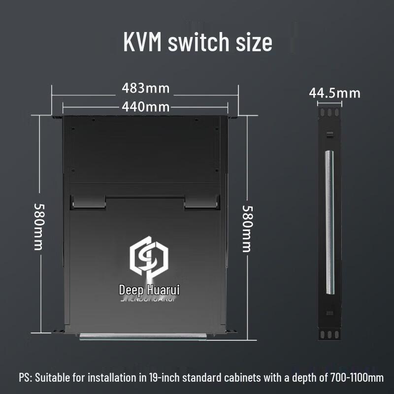 17-inch Rackmount KVM Switch with Integrated LCD