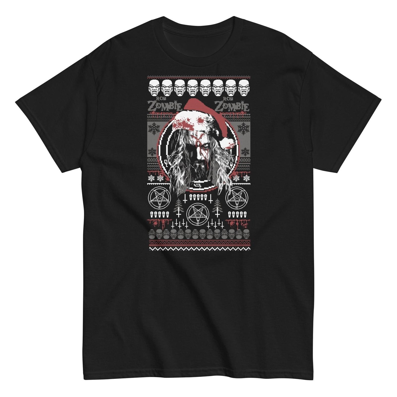 MerchMoment Rob Zombie Merry Christmas T-Shirt T-Shirt Black New S