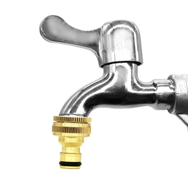 Spray Nozzle Connector Car Wash Water Guns 1/2" 3/4" Garden Hose Brass Connector