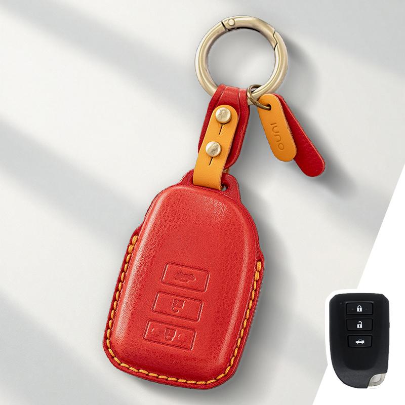 Genuine Leather Protector for Old Toyota Highlander Land Cruiser Lexus Key Case Cover Fob