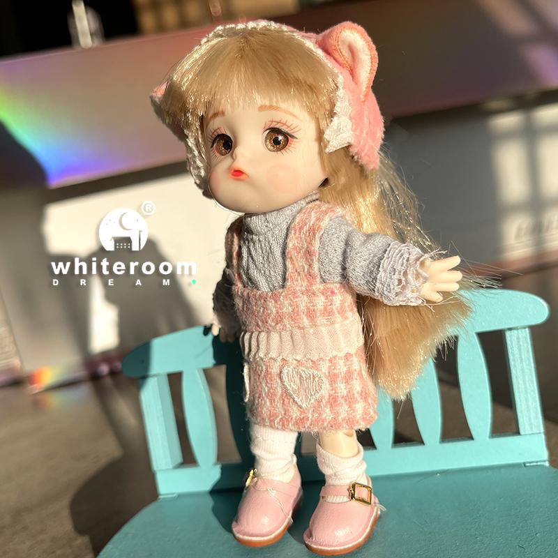 

2024 Мини Куклы Игрушки Для Девочки Кукла Ob11 Bjd 1/12 Маленькое Животное Obitsu11 Карманный Мальчик Ребенок Каваий Игрушка Подарок на День Рождения Шарнирная 12cm