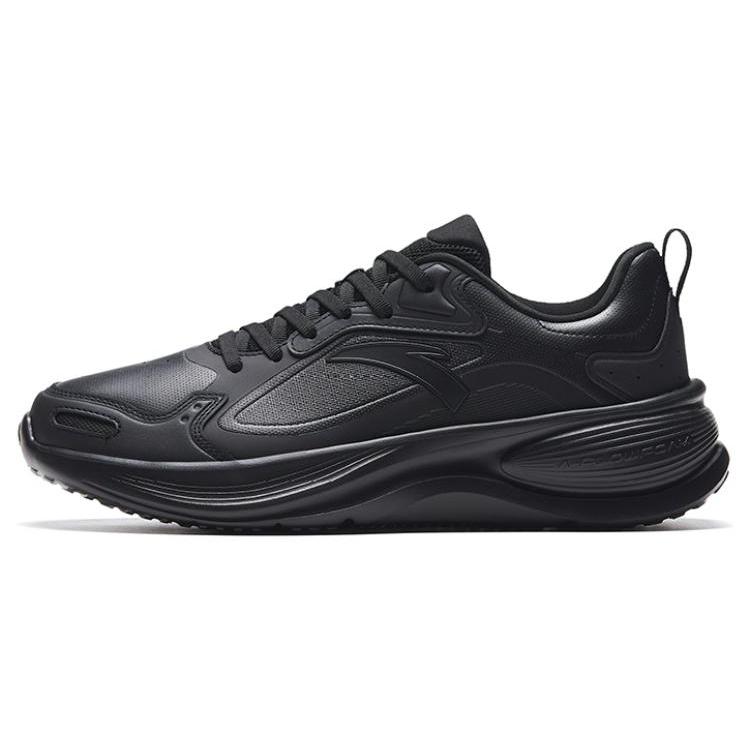 New Anta Cloud Journey Anti Slip Wear Resistant Low Top Running Shoes Men's Black 112335558-6
