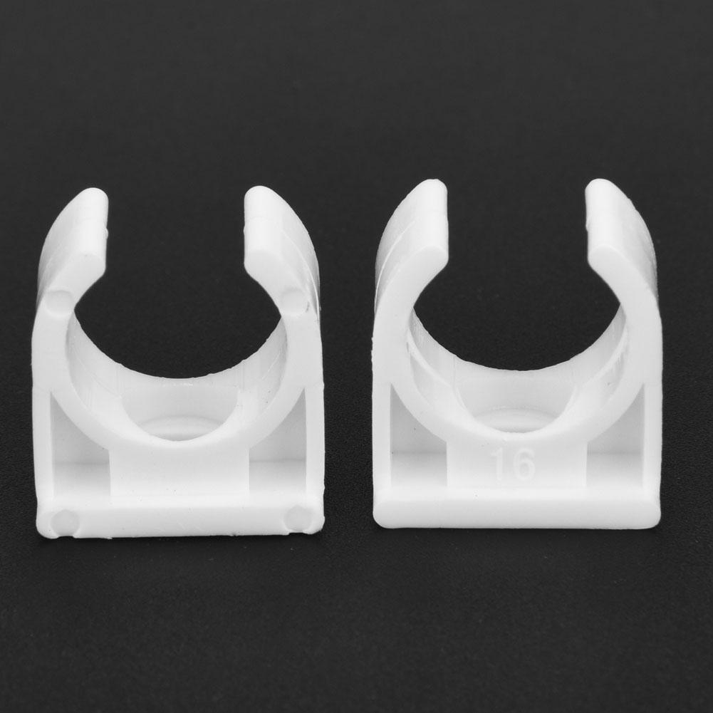 20pcs 16Celsius20Celsius25Celsius32mm U Shaped Pipe Clamp Water Pipe Fixed Clips with Screws (16mm)