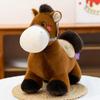 Cute Pony Cloth Doll Plush Toy Foal Doll Zodiac Horse Year Mascot Ornaments Children's Gift