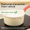 DONNOR Milk Pot Nonstick Induction Pot 2qt  Small Cooking Pot Soup Cooking Pot Non Toxic Sauce Pans for Kitchen PFAS Free