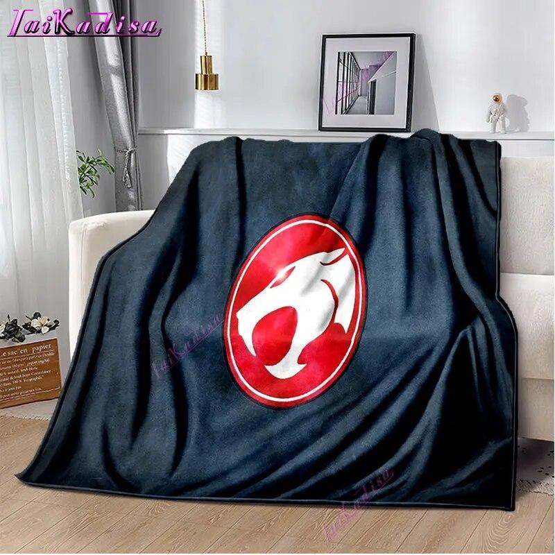 Thundercats Throw Blanket Cartoon Soft Cover Lightweight Warm Cartoon Blankets for Kidsroom Bedroom