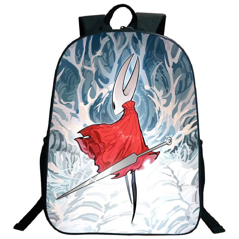 Hollow Knight Backpacks Hot Game Lightweight Laptop Teens School Bags Women Girls Capacity Cartoon Travel Mochilas
